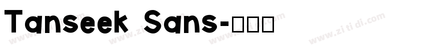 Tanseek Sans字体转换